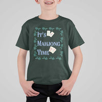 Mahjong Gift T Shirt For Kid It Is Mahjong Time For Players - Wonder Print Shop
