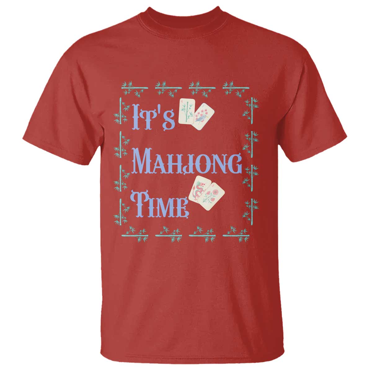 Mahjong Gift T Shirt It Is Mahjong Time For Players - Wonder Print Shop