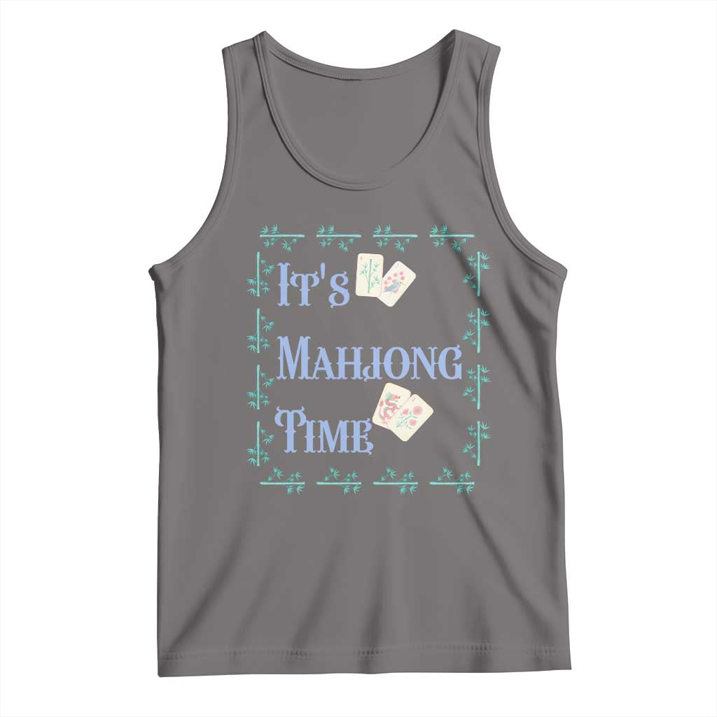 Mahjong Gift Tank Top It Is Mahjong Time For Players - Wonder Print Shop