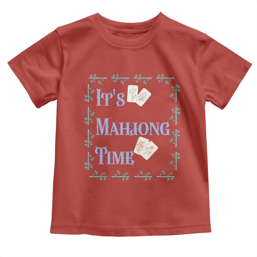 Mahjong Gift Toddler T Shirt It Is Mahjong Time For Players - Wonder Print Shop