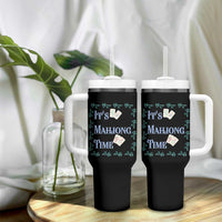 Mahjong Gift Tumbler With Handle It Is Mahjong Time For Players