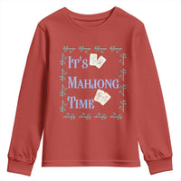 Mahjong Gift Youth Sweatshirt It Is Mahjong Time For Players - Wonder Print Shop