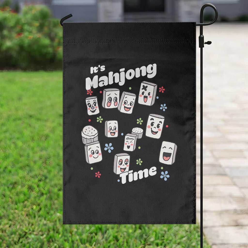 It Is Mahjong Time Garden Flag Mahjong Lover Gift - Wonder Print Shop