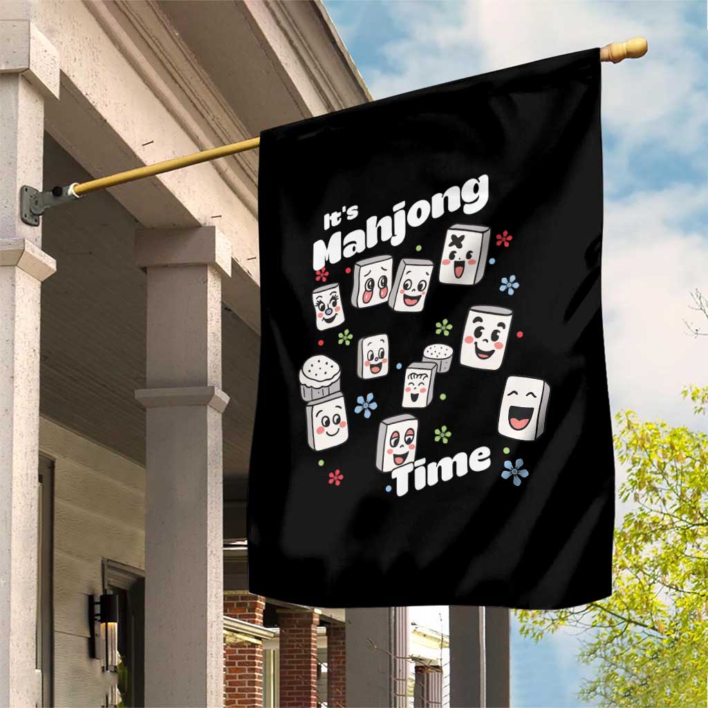 It Is Mahjong Time Garden Flag Mahjong Lover Gift - Wonder Print Shop