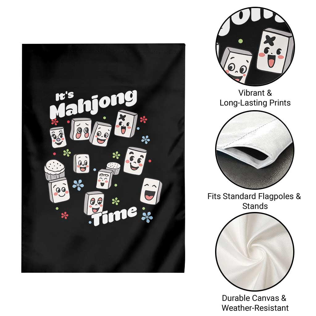 It Is Mahjong Time Garden Flag Mahjong Lover Gift - Wonder Print Shop