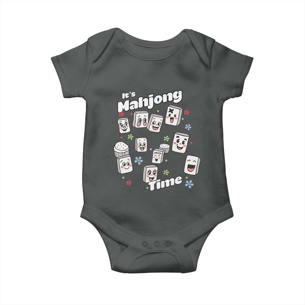It Is Mahjong Time Baby Onesie Mahjong Lover Gift - Wonder Print Shop