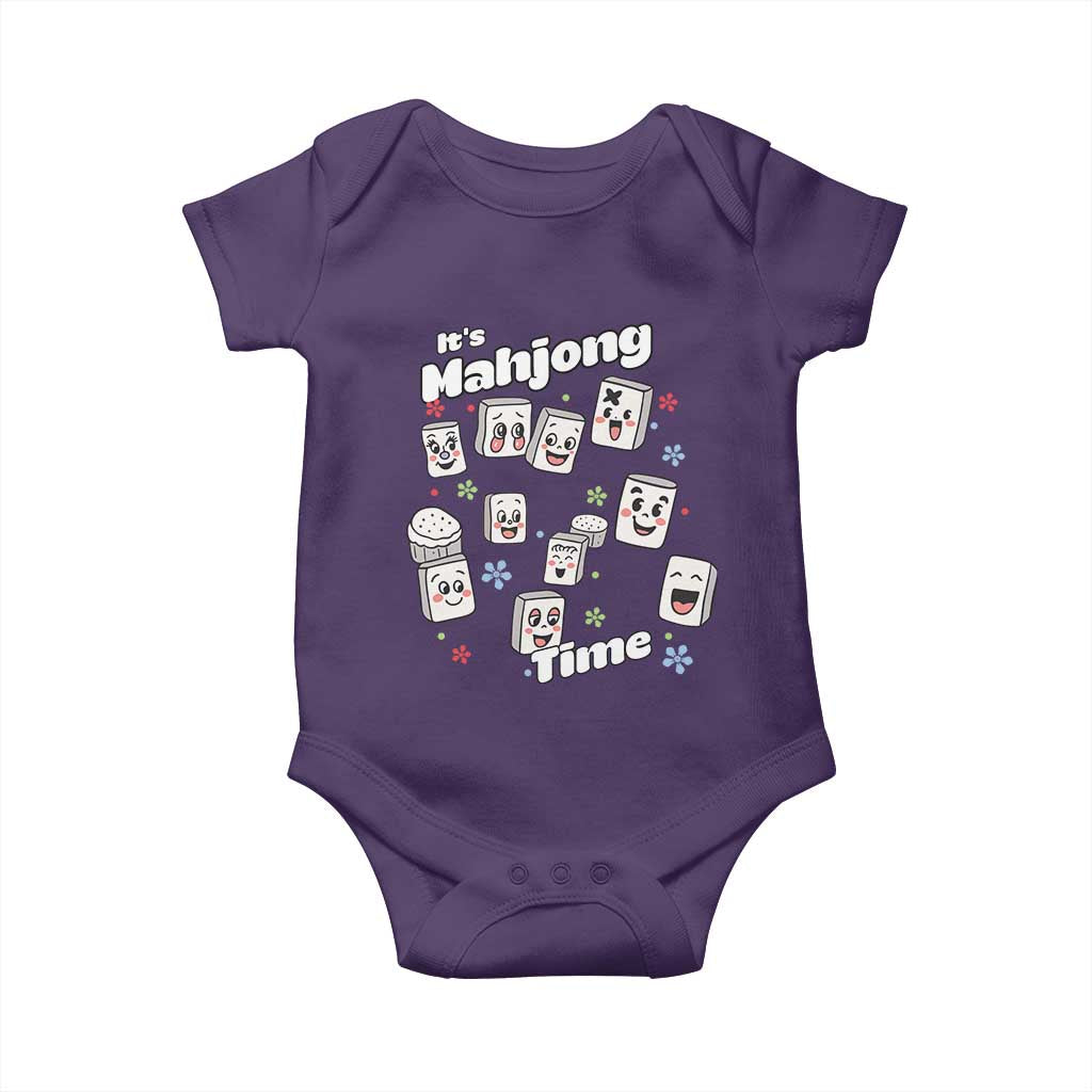 It Is Mahjong Time Baby Onesie Mahjong Lover Gift - Wonder Print Shop