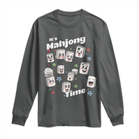 It Is Mahjong Time Long Sleeve Shirt Mahjong Lover Gift - Wonder Print Shop
