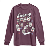It Is Mahjong Time Long Sleeve Shirt Mahjong Lover Gift - Wonder Print Shop