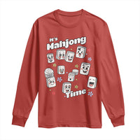 It Is Mahjong Time Long Sleeve Shirt Mahjong Lover Gift - Wonder Print Shop