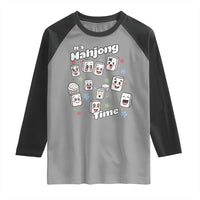 It Is Mahjong Time Raglan Shirt Mahjong Lover Gift - Wonder Print Shop