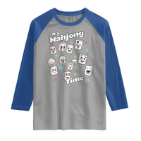 It Is Mahjong Time Raglan Shirt Mahjong Lover Gift - Wonder Print Shop