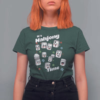 It Is Mahjong Time T Shirt For Women Mahjong Lover Gift - Wonder Print Shop