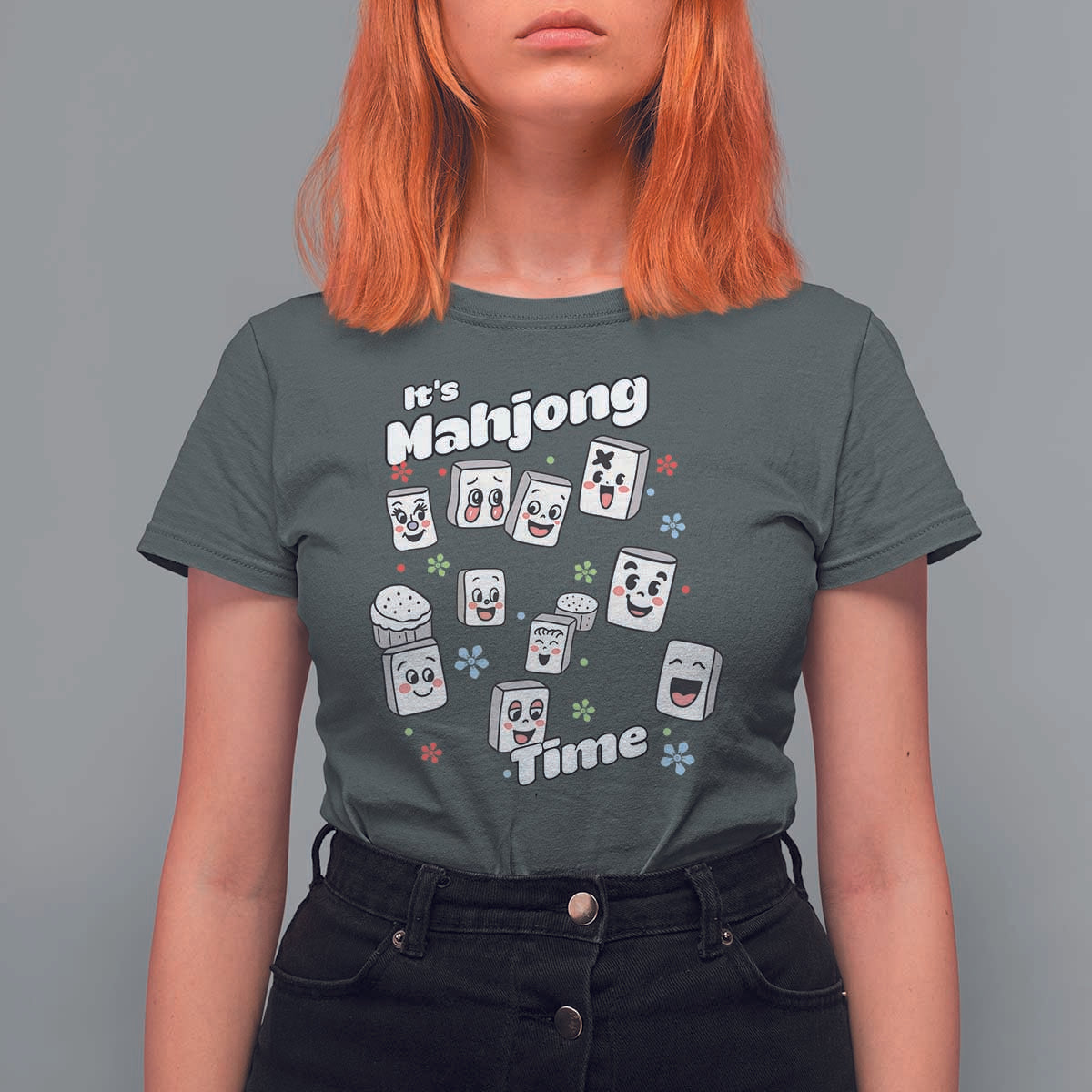 It Is Mahjong Time T Shirt For Women Mahjong Lover Gift - Wonder Print Shop
