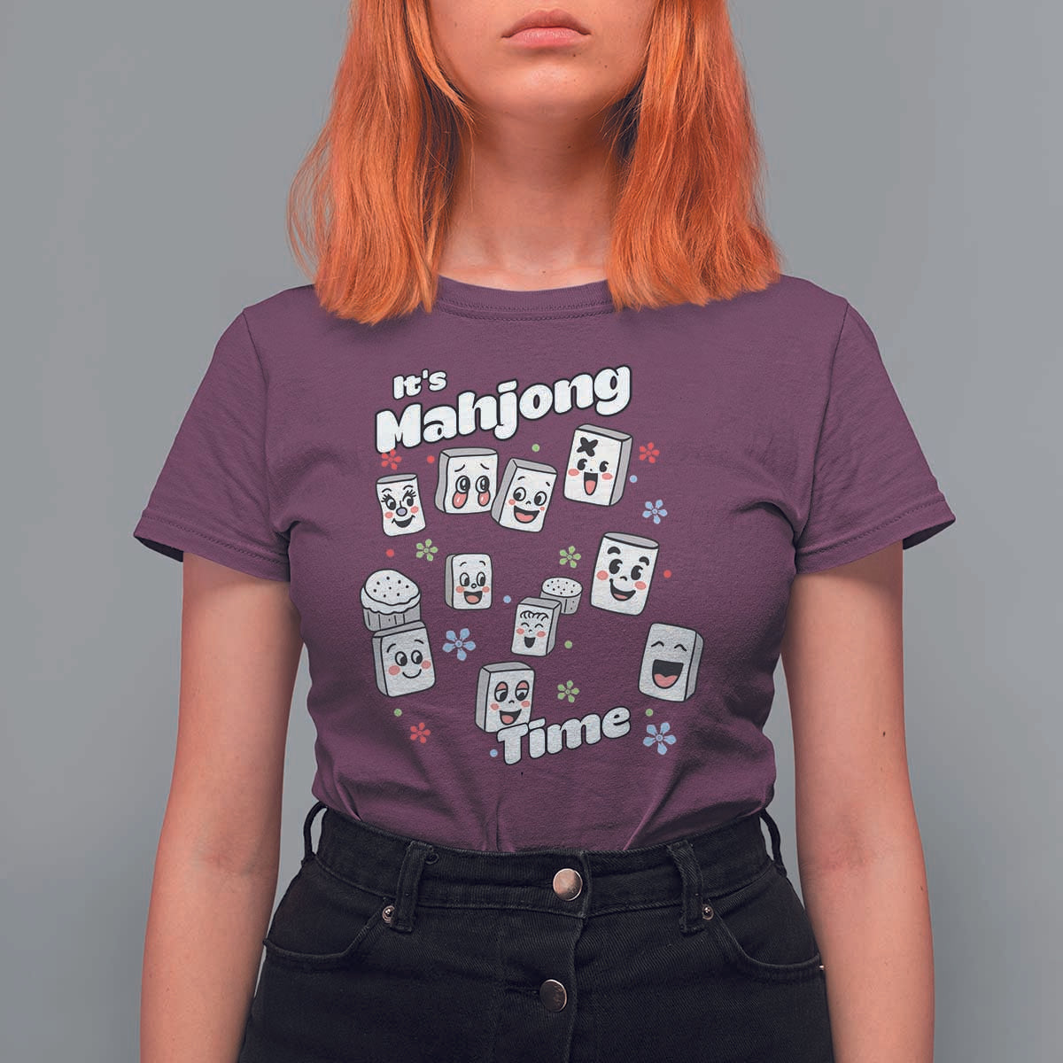 It Is Mahjong Time T Shirt For Women Mahjong Lover Gift - Wonder Print Shop