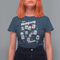 It Is Mahjong Time T Shirt For Women Mahjong Lover Gift - Wonder Print Shop
