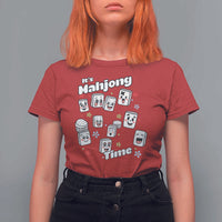 It Is Mahjong Time T Shirt For Women Mahjong Lover Gift - Wonder Print Shop