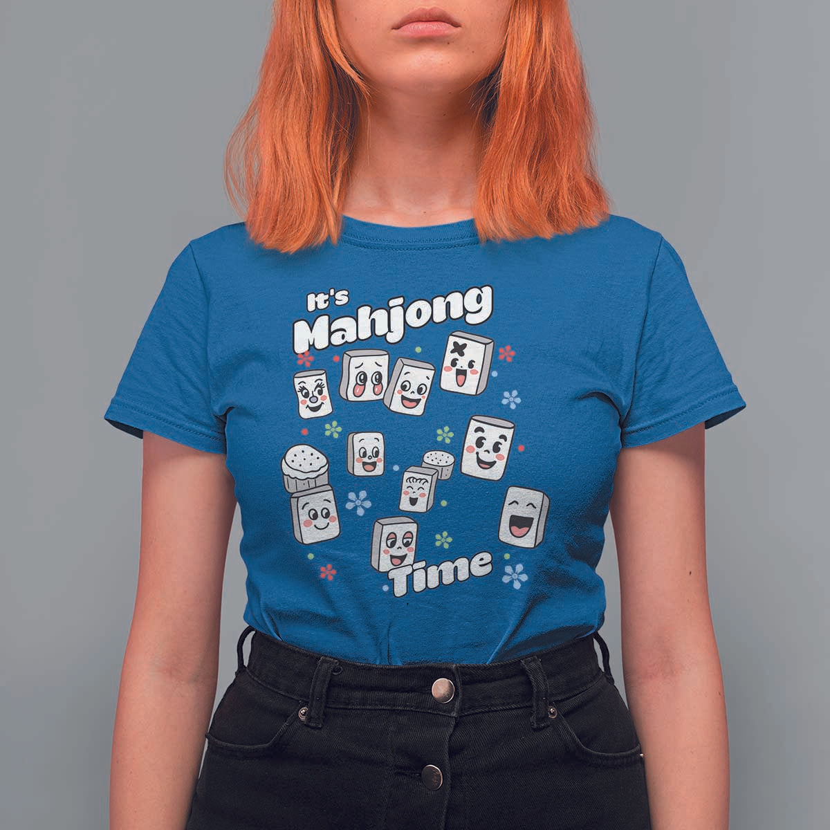 It Is Mahjong Time T Shirt For Women Mahjong Lover Gift - Wonder Print Shop