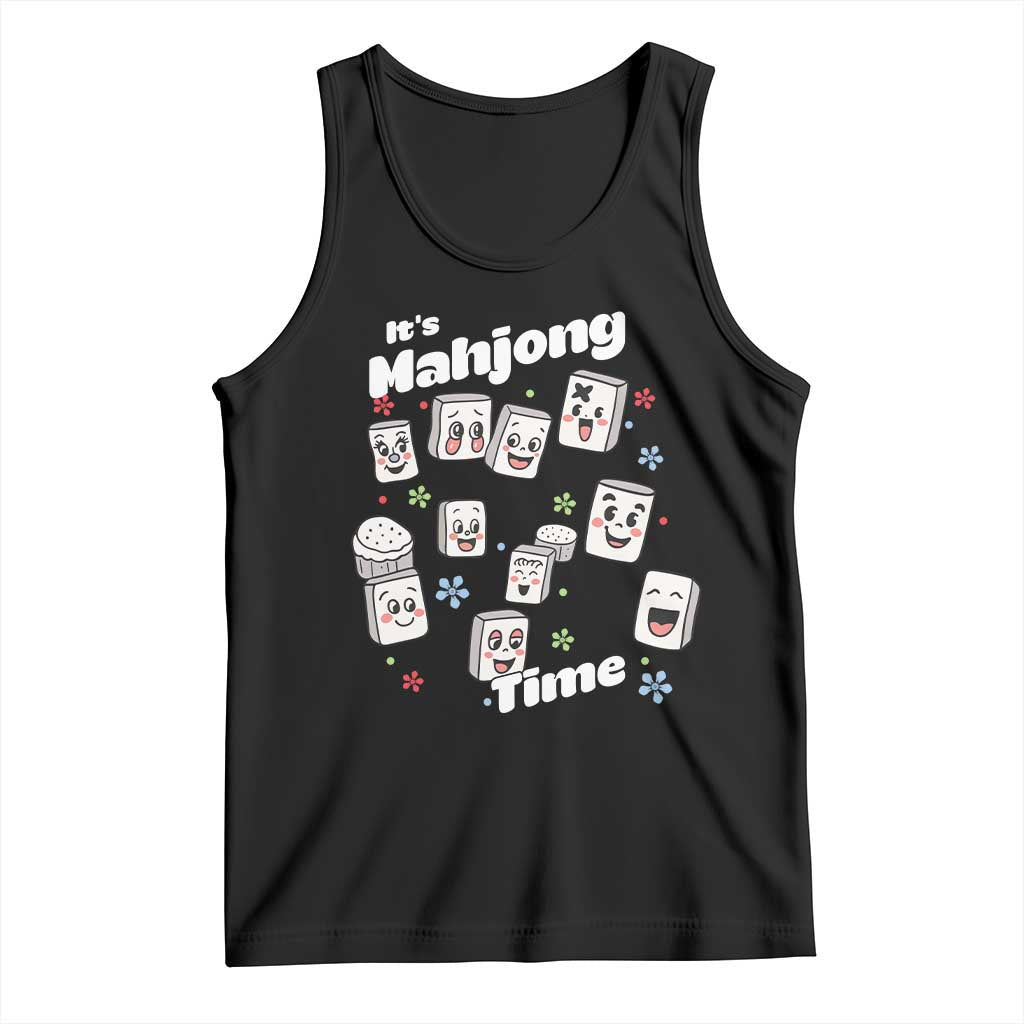 It Is Mahjong Time Tank Top Mahjong Lover Gift - Wonder Print Shop