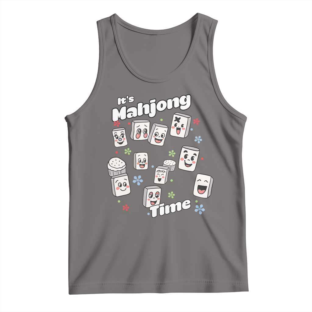 It Is Mahjong Time Tank Top Mahjong Lover Gift - Wonder Print Shop