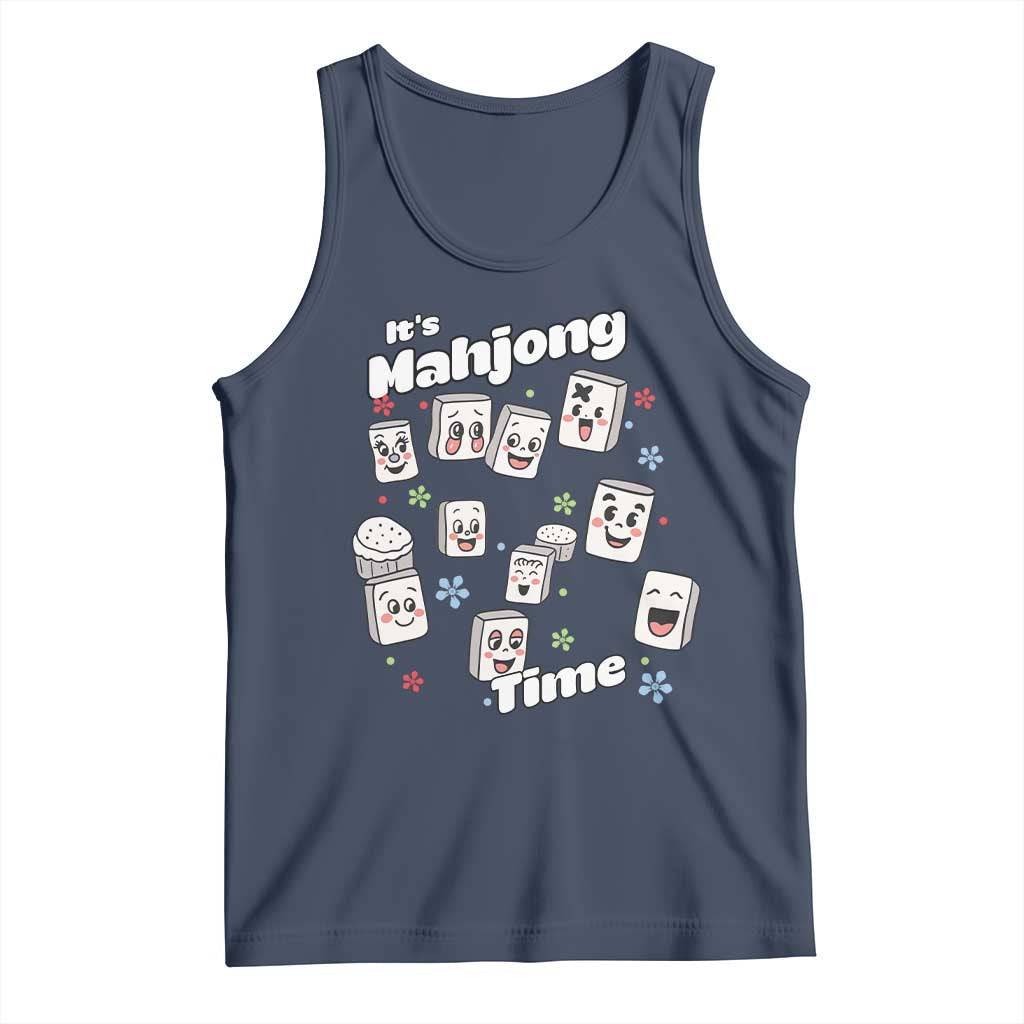 It Is Mahjong Time Tank Top Mahjong Lover Gift - Wonder Print Shop