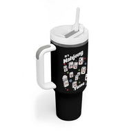 It Is Mahjong Time Tumbler With Handle Mahjong Lover Gift