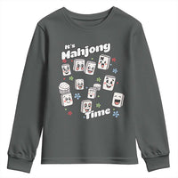 It Is Mahjong Time Youth Sweatshirt Mahjong Lover Gift - Wonder Print Shop