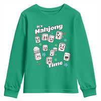 It Is Mahjong Time Youth Sweatshirt Mahjong Lover Gift - Wonder Print Shop