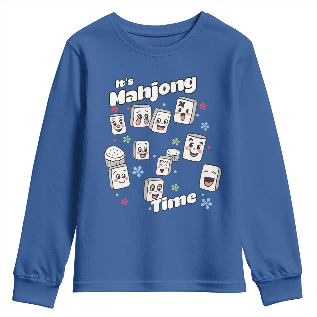 It Is Mahjong Time Youth Sweatshirt Mahjong Lover Gift - Wonder Print Shop