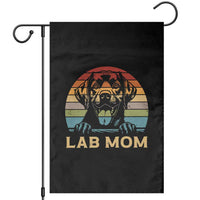 Lab Mom Garden Flag Retro Sunset Dog Mom Gift - Wonder Print Shop