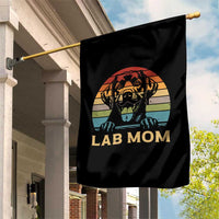 Lab Mom Garden Flag Retro Sunset Dog Mom Gift - Wonder Print Shop