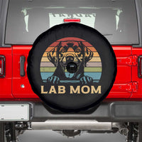 Lab Mom Spare Tire Cover Retro Sunset Dog Mom Gift - Wonder Print Shop