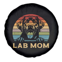 Lab Mom Spare Tire Cover Retro Sunset Dog Mom Gift - Wonder Print Shop