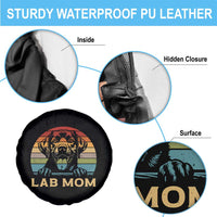 Lab Mom Spare Tire Cover Retro Sunset Dog Mom Gift - Wonder Print Shop