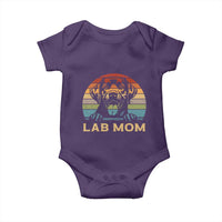 Lab Mom Baby Onesie Retro Sunset Dog Mom Gift - Wonder Print Shop