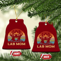 Lab Mom Ceramic Ornament Retro Sunset Dog Mom Gift - Wonder Print Shop