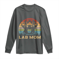 Lab Mom Long Sleeve Shirt Retro Sunset Dog Mom Gift - Wonder Print Shop