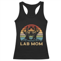 Lab Mom Racerback Tank Top Retro Sunset Dog Mom Gift - Wonder Print Shop