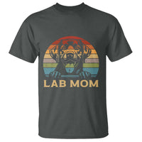 Lab Mom T Shirt Retro Sunset Dog Mom Gift - Wonder Print Shop