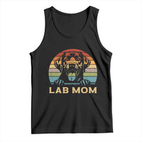 Lab Mom Tank Top Retro Sunset Dog Mom Gift - Wonder Print Shop