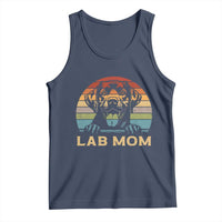 Lab Mom Tank Top Retro Sunset Dog Mom Gift - Wonder Print Shop