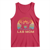 Lab Mom Tank Top Retro Sunset Dog Mom Gift - Wonder Print Shop