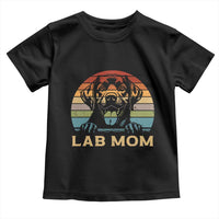 Lab Mom Toddler T Shirt Retro Sunset Dog Mom Gift - Wonder Print Shop
