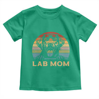 Lab Mom Toddler T Shirt Retro Sunset Dog Mom Gift - Wonder Print Shop