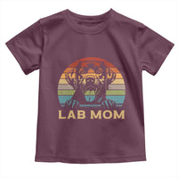 Lab Mom Toddler T Shirt Retro Sunset Dog Mom Gift - Wonder Print Shop