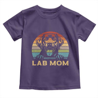 Lab Mom Toddler T Shirt Retro Sunset Dog Mom Gift - Wonder Print Shop