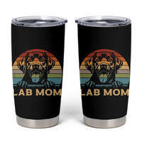 Lab Mom Tumbler Cup Retro Sunset Dog Mom Gift - Wonder Print Shop