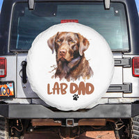 Chocolate Labrador Retriever Dad Spare Tire Cover Dog Lover Gift - Wonder Print Shop