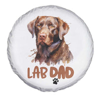 Chocolate Labrador Retriever Dad Spare Tire Cover Dog Lover Gift - Wonder Print Shop