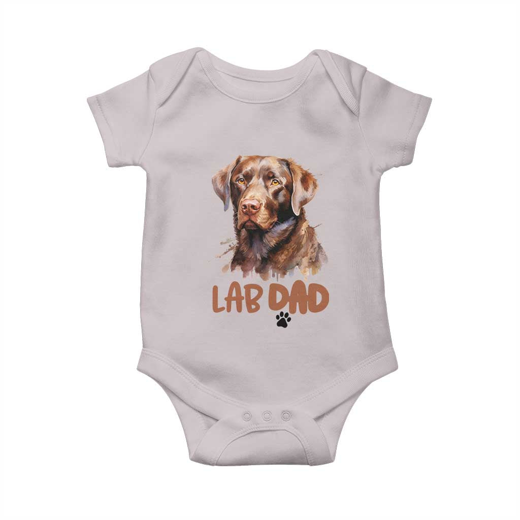 Chocolate Labrador Retriever Dad Baby Onesie Dog Lover Gift - Wonder Print Shop